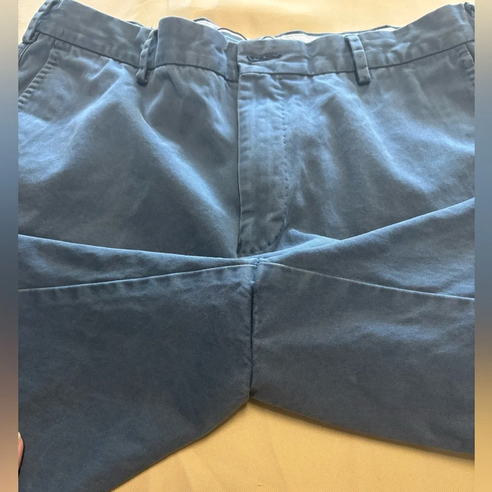 Peter Millar‎ Chino Shorts Men 34 Blue Pima Cotton